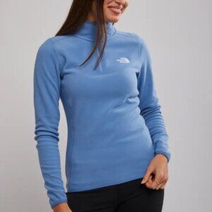 The North Face | Glacier 1/4 Zip Fleece Sweatshirt | Blue Indigo Stone | Medium
